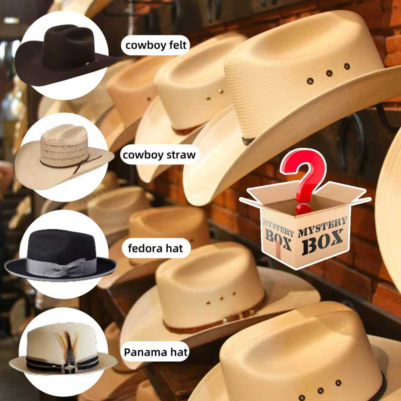 5-Hüte-Überraschungsbox für Herren | LuxeBrims Überraschungshut-Paket