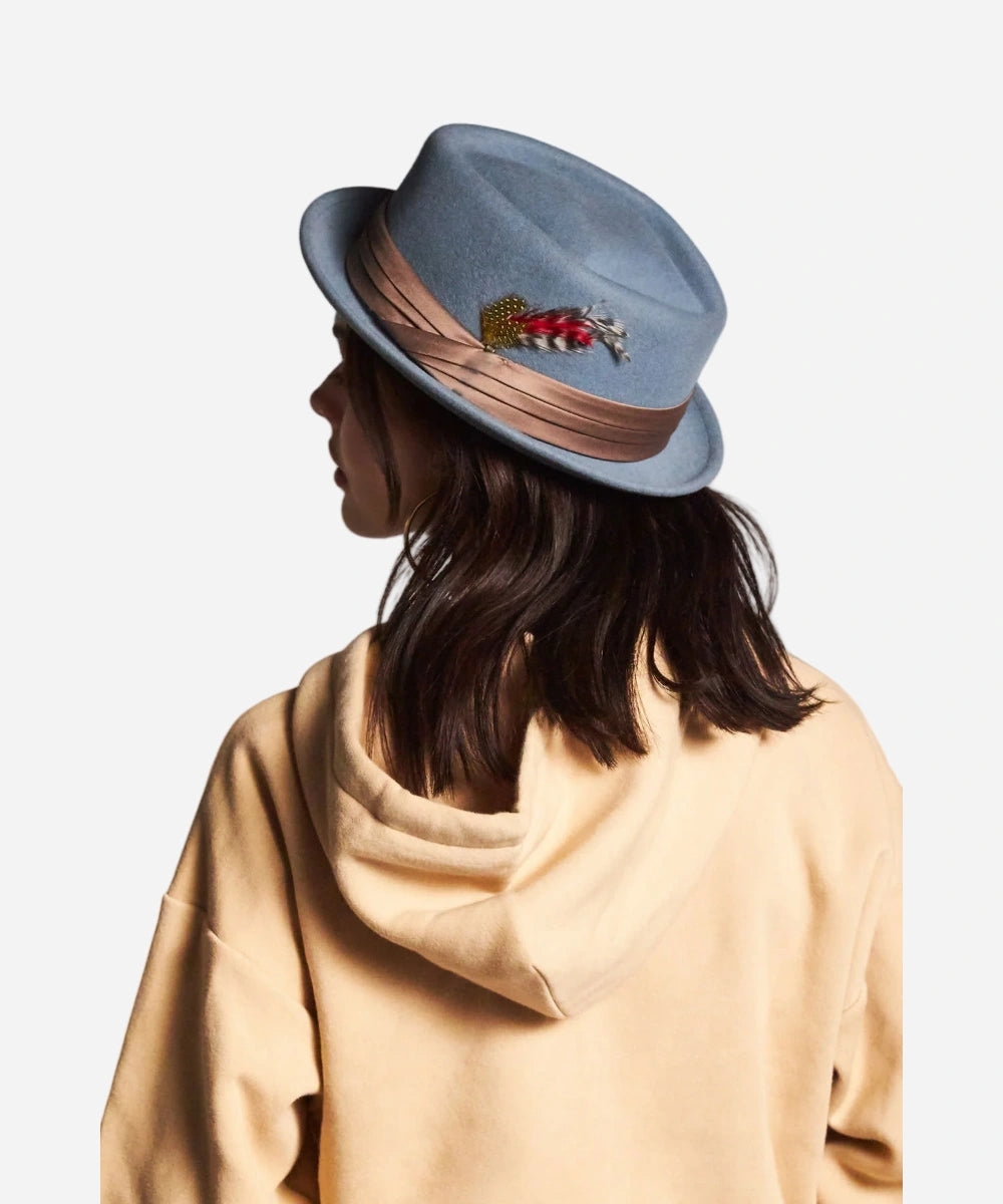 Stout  Blue Haze Pork Pie Hat