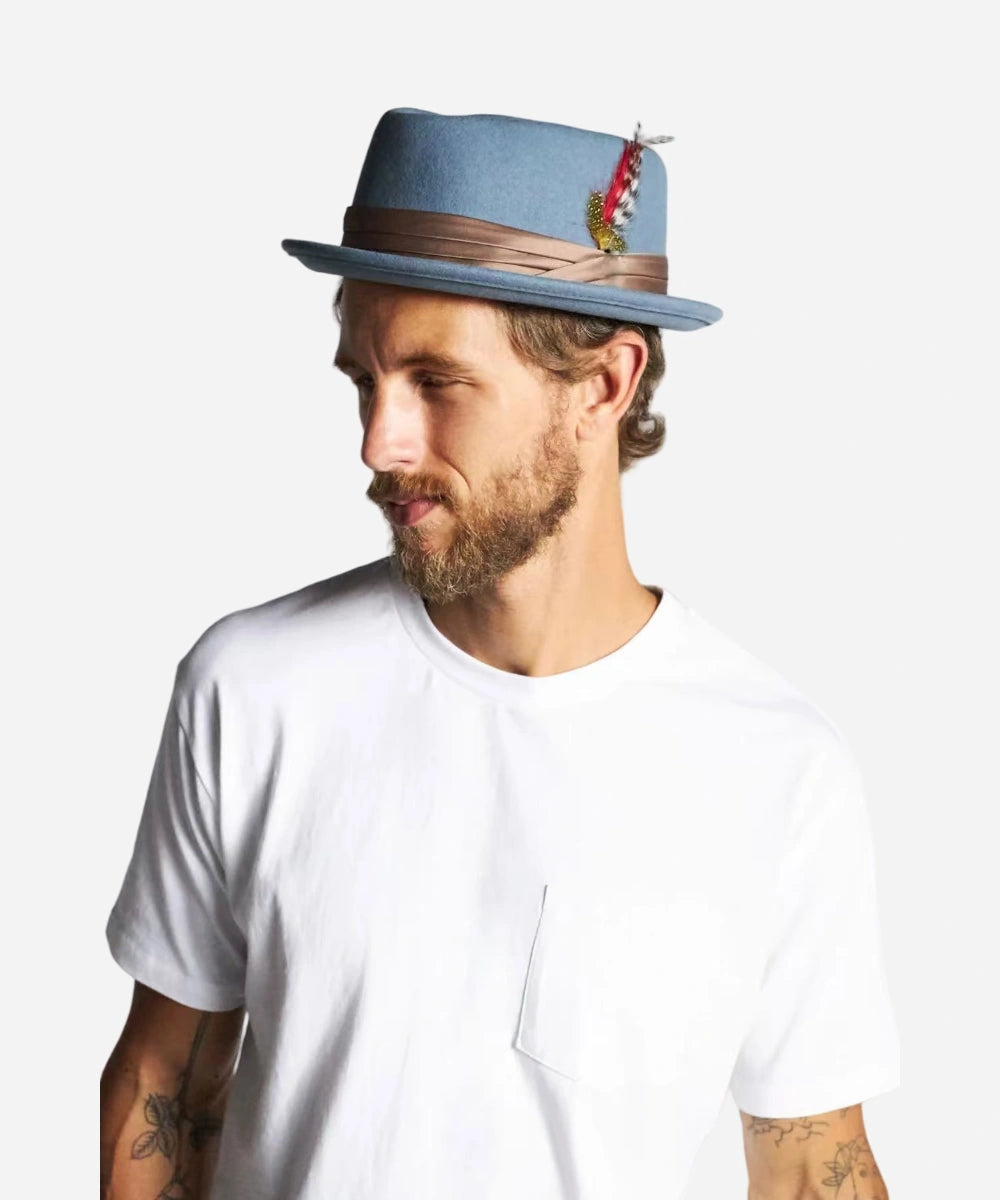 Stout  Blue Haze Pork Pie Hat