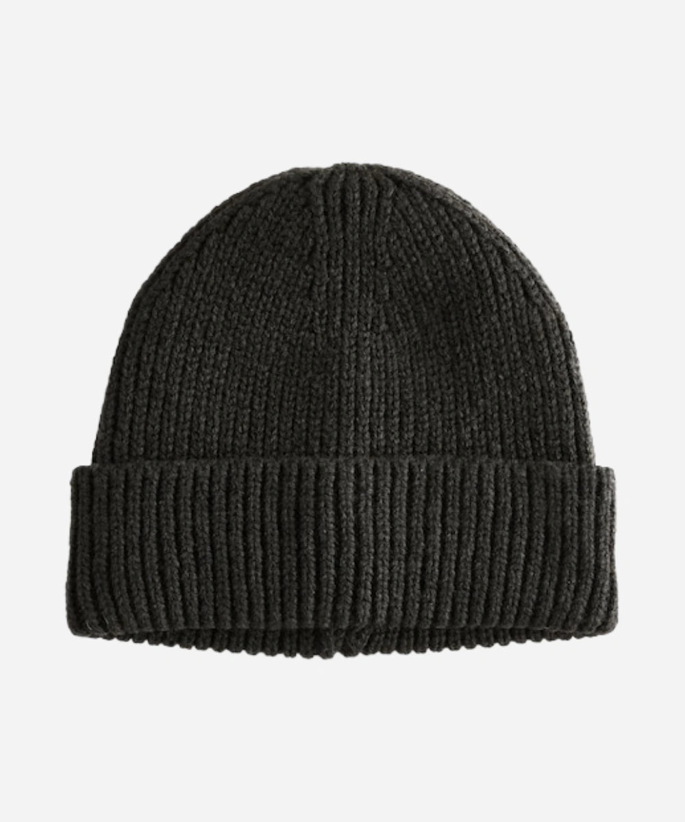 Black Knitted Beanie Hat