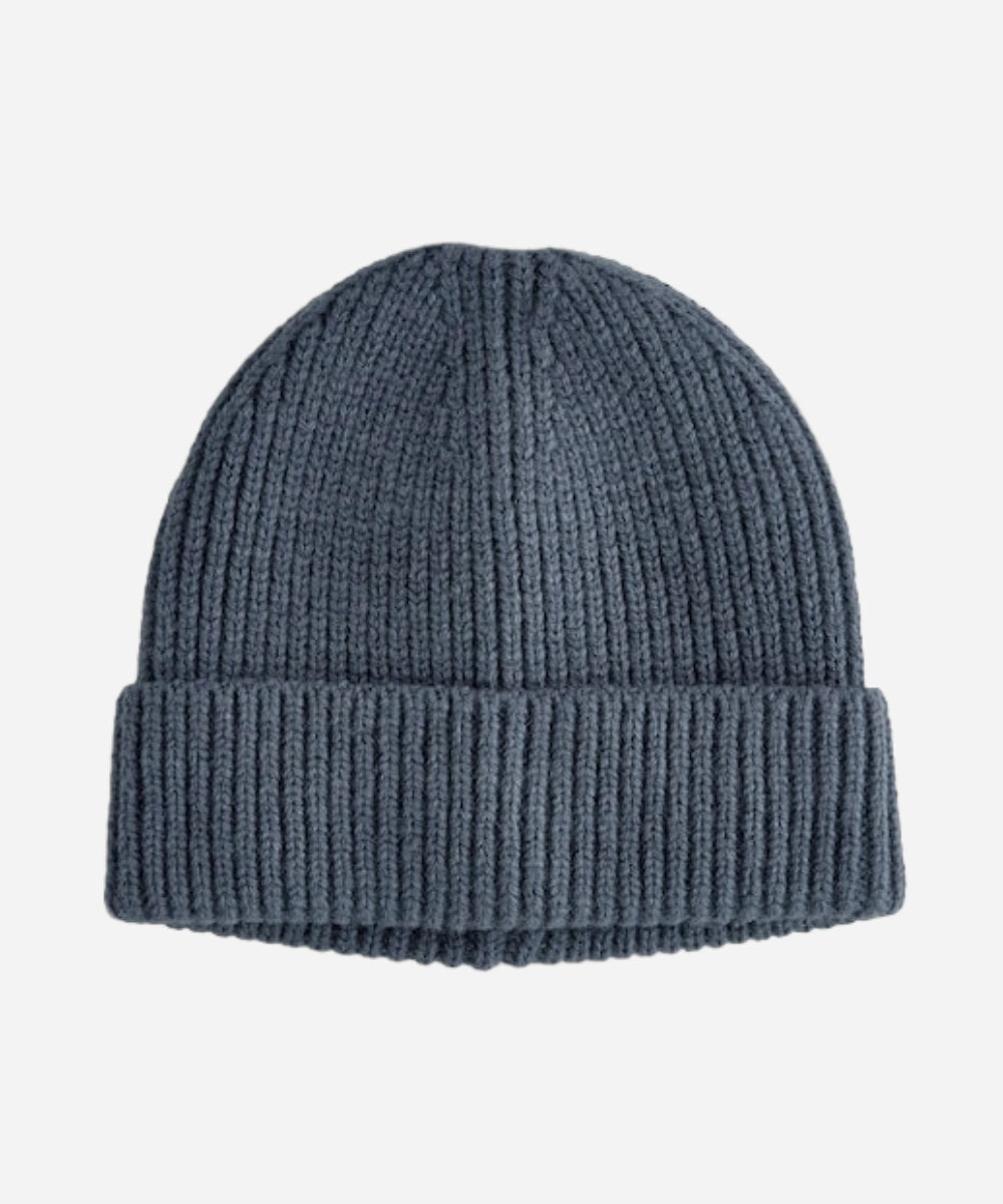 Airforce Blue Knitted Beanie Hat