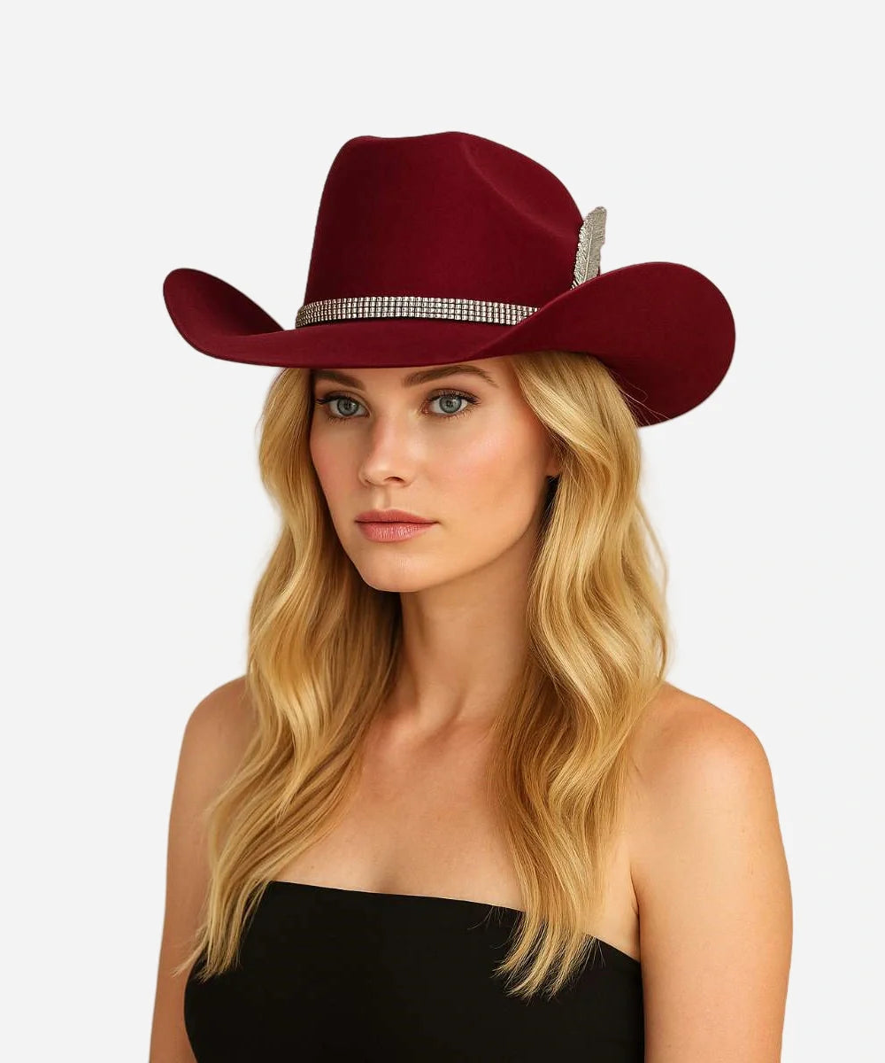 Burgundy Fedora Hat