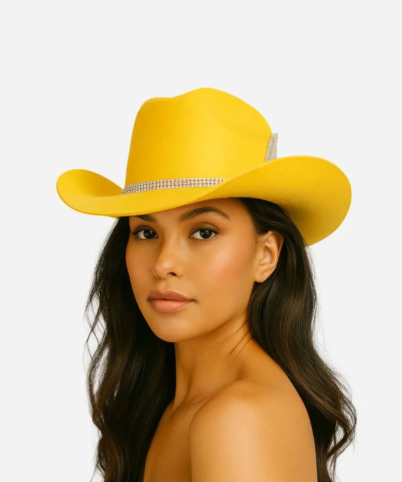 Golden Flair Cattleman Fedora Hat