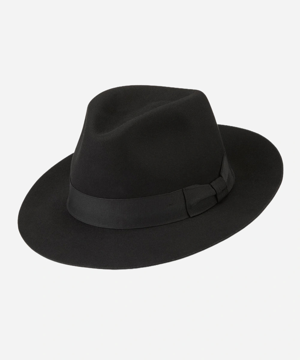 Haydock Black Fedora Hat