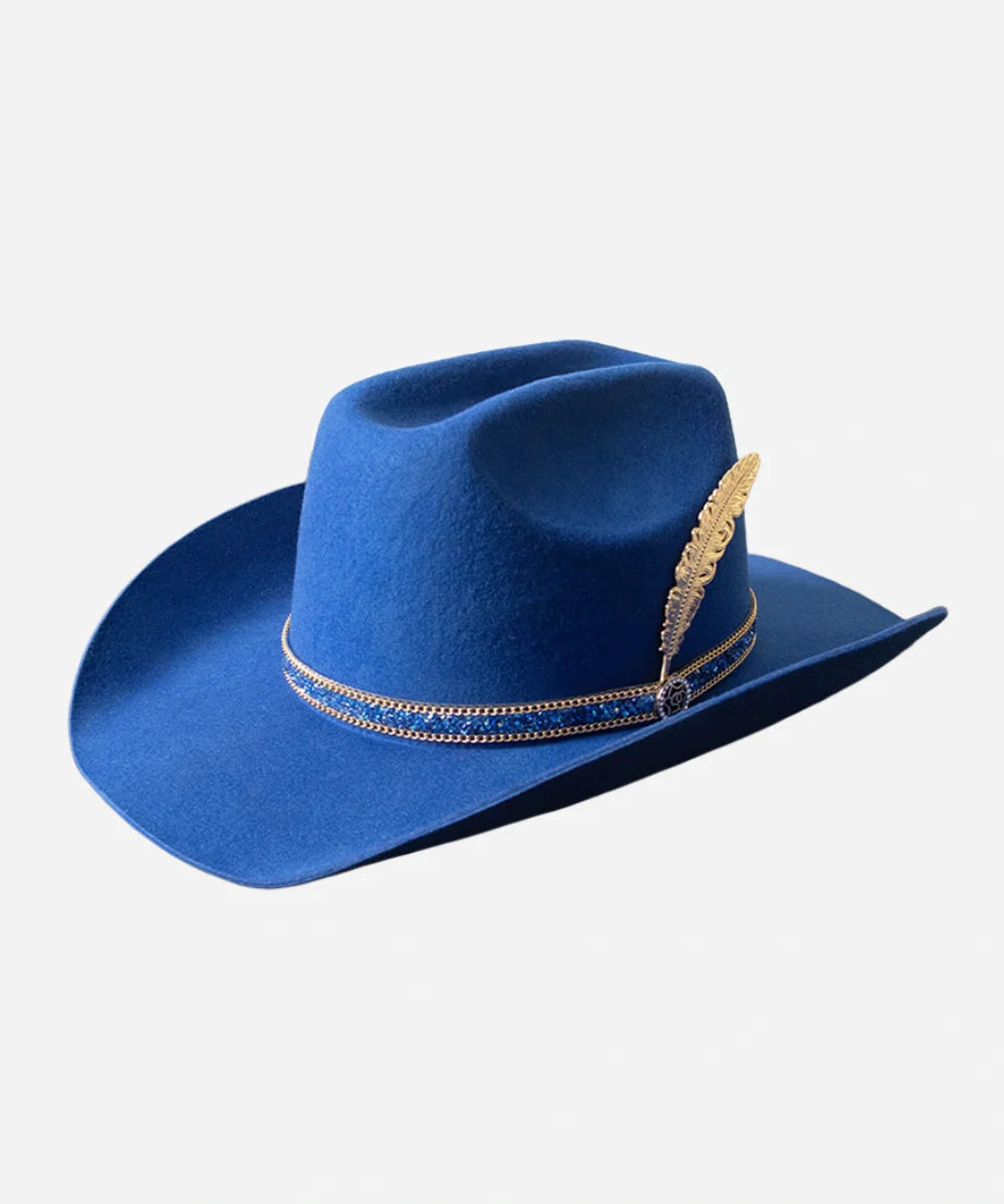 Blue Fedora Hat