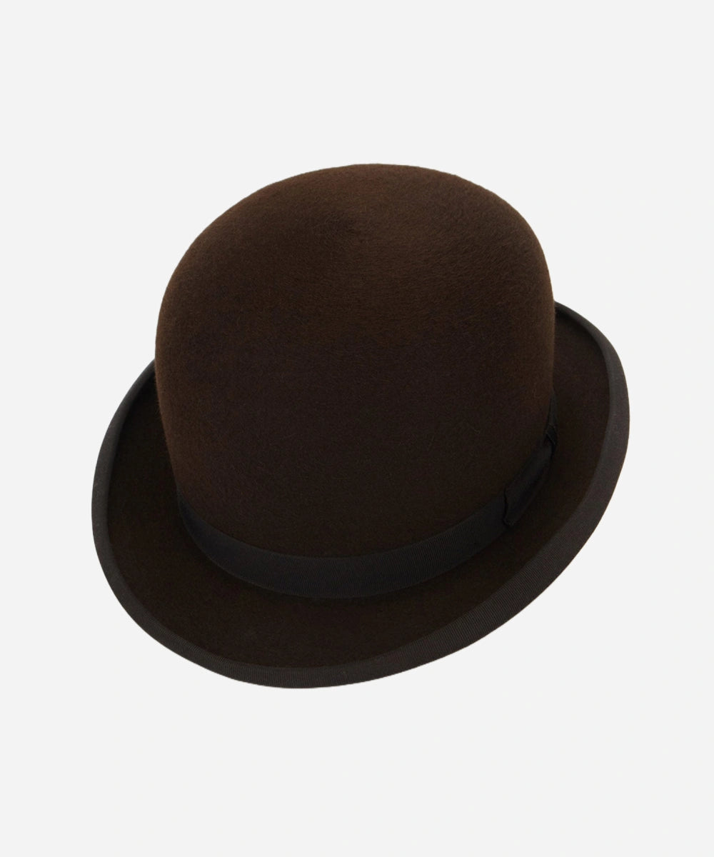 Brown Town Coke Bowler Hat