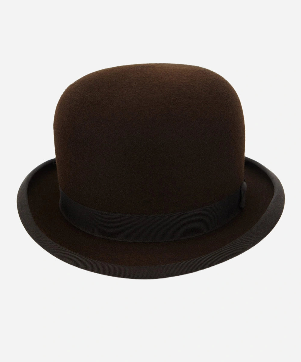 Brown Town Coke Bowler Hat