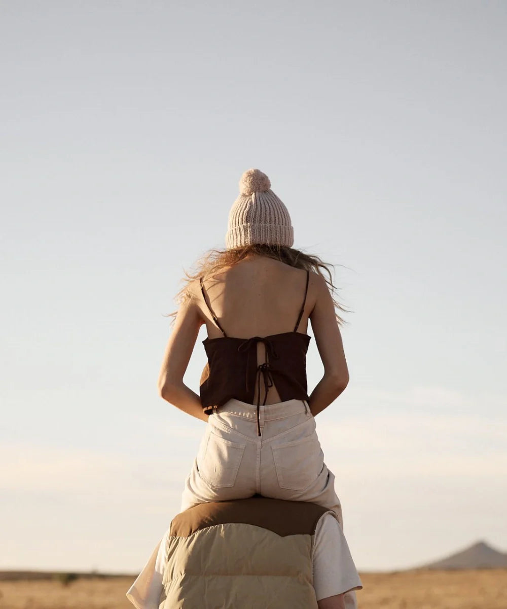 Willow Cream | Off White Beanie Grobstrick