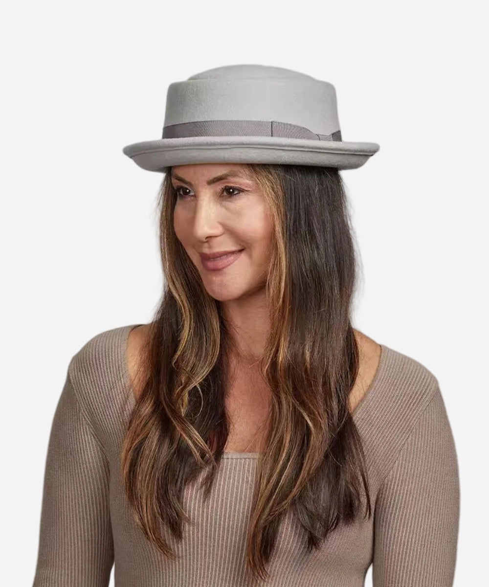 Darron Grey Pork Pie Hat