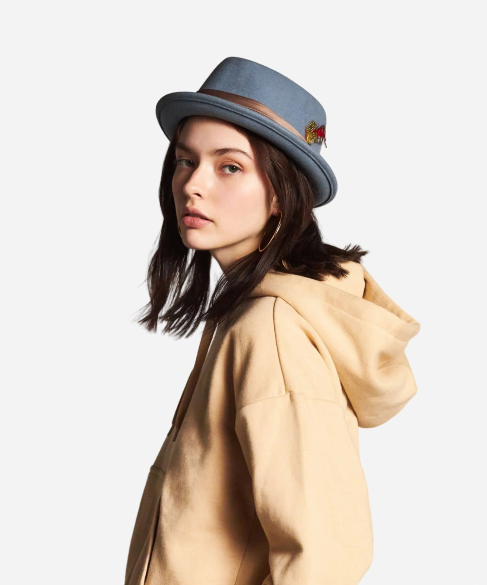 Stout  Blue Haze Pork Pie Hat