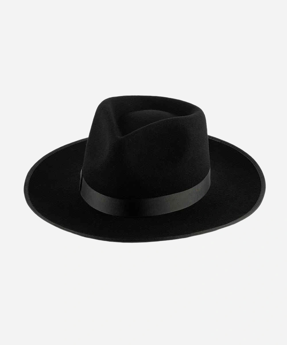 Monroe Rancher Black Fedora Hat