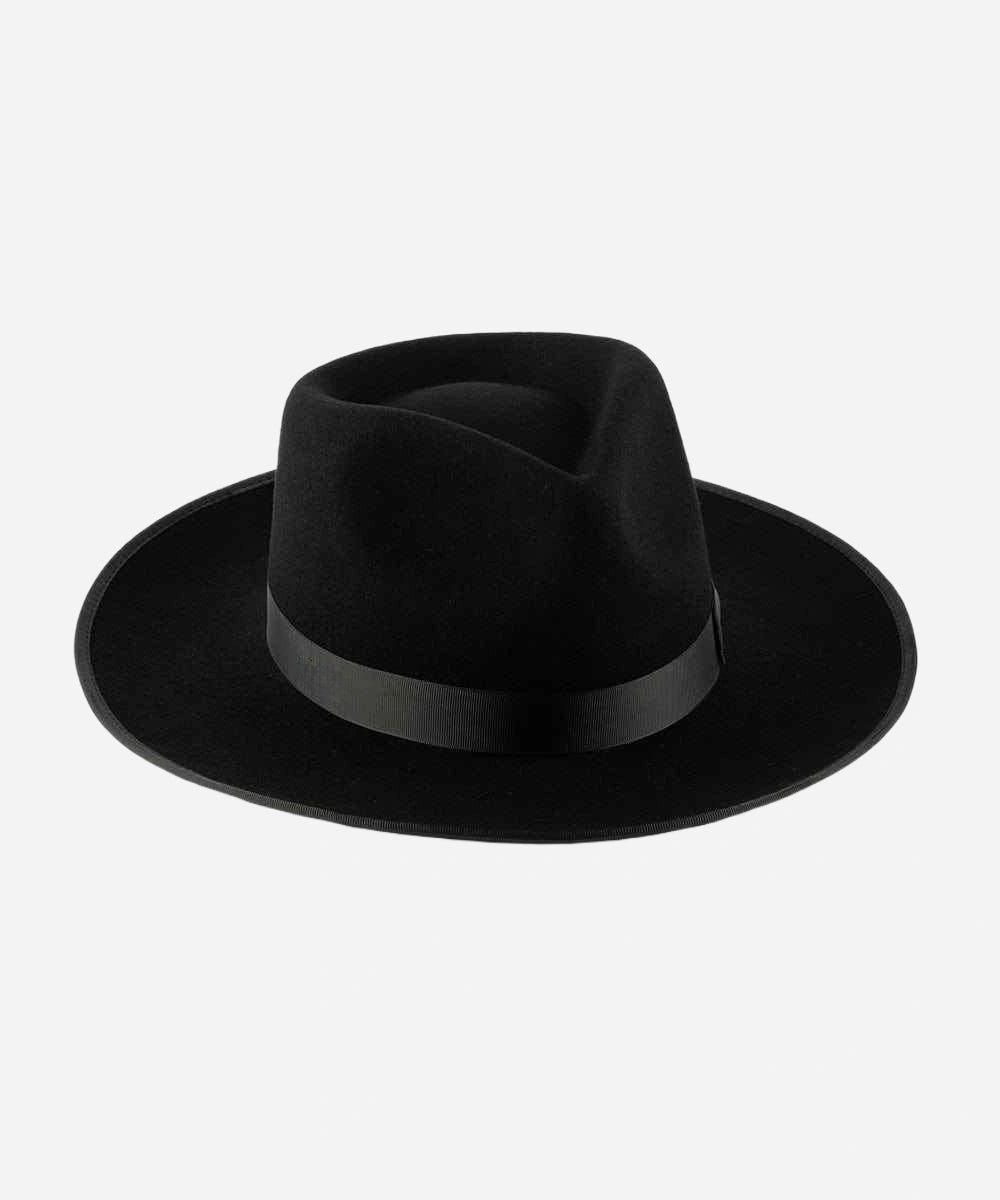Monroe Rancher Black Fedora Hat
