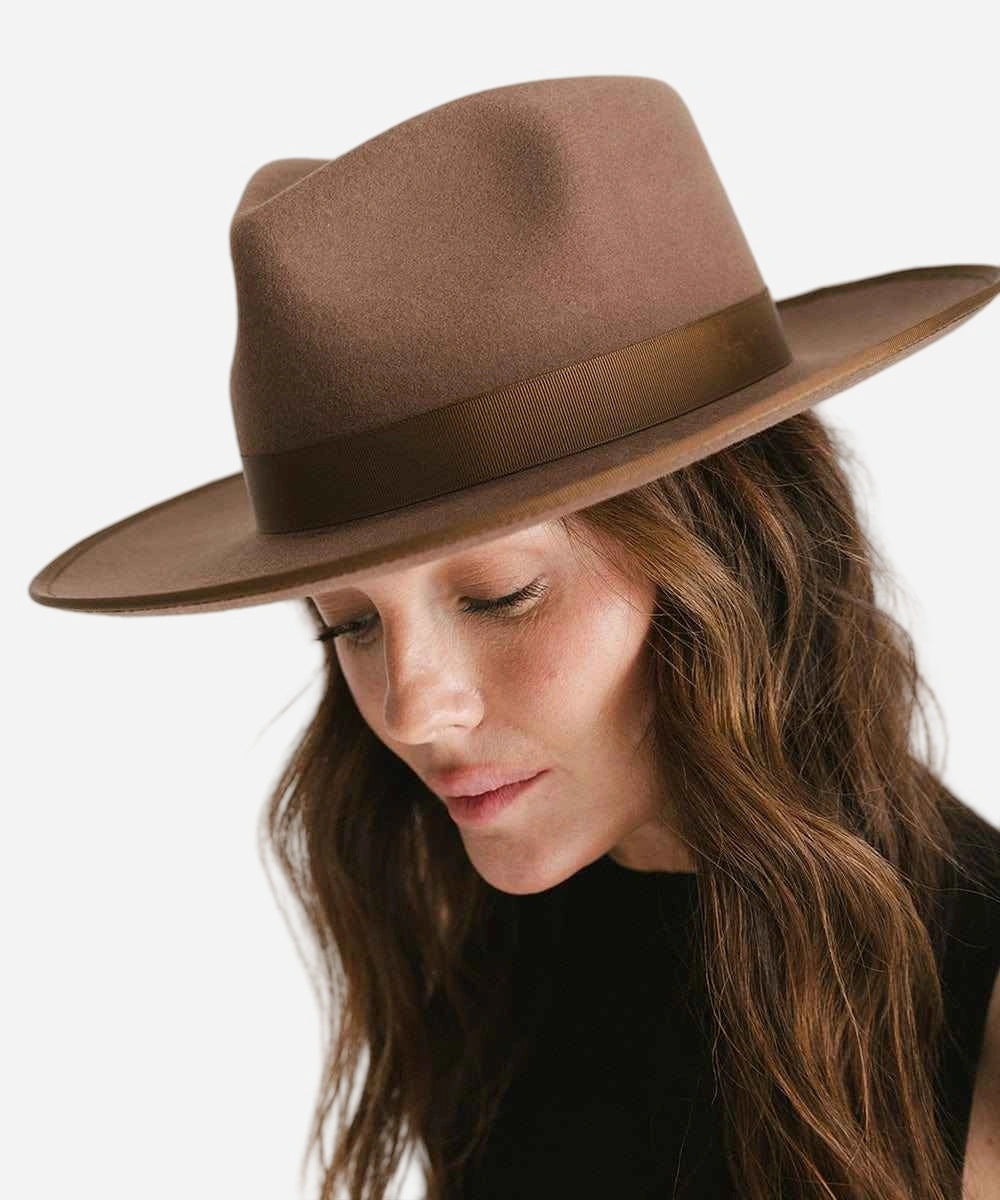 Monroe Rancher Chocolate Fedora Hat