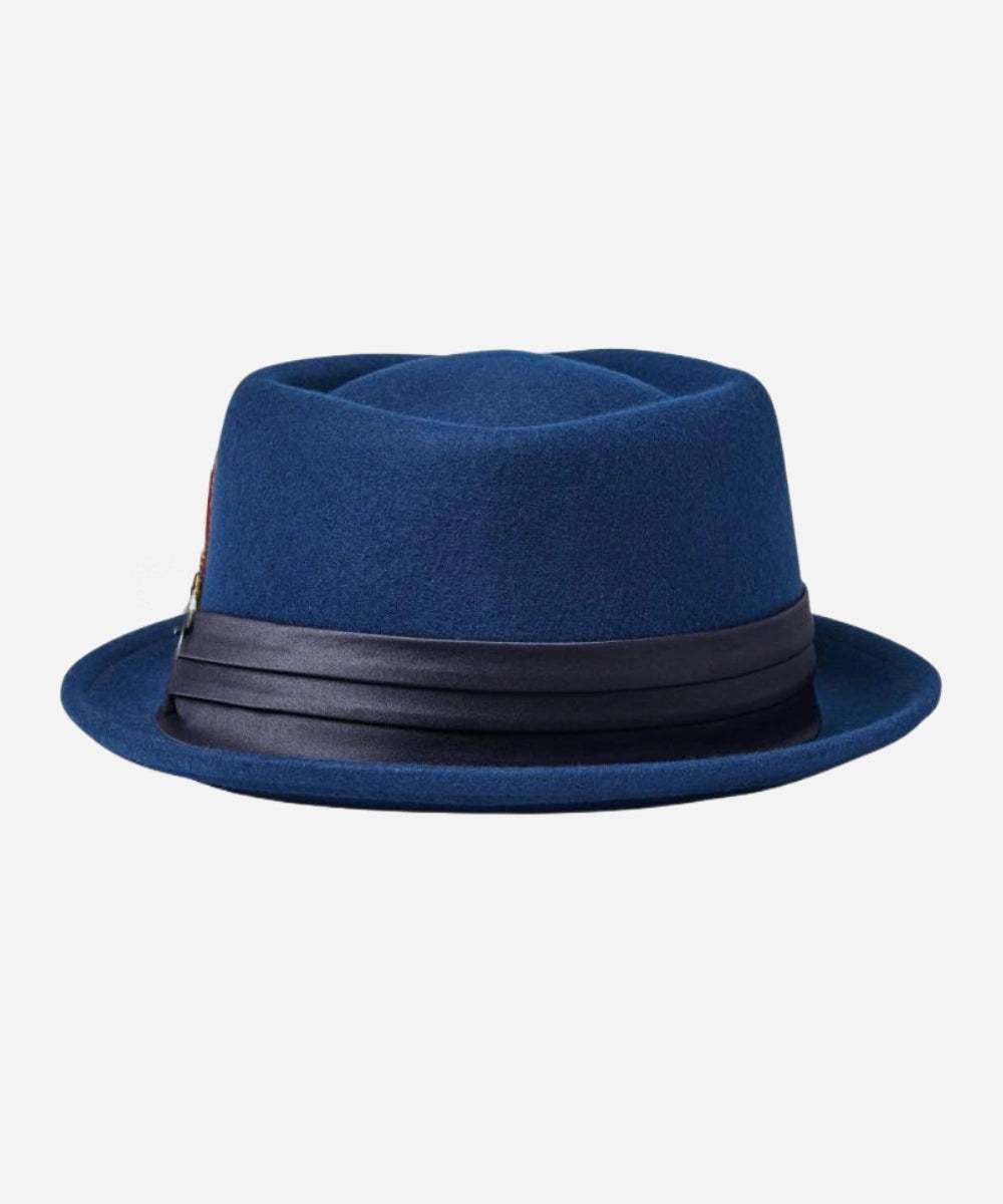 Stout Blue Pork Pie Hat