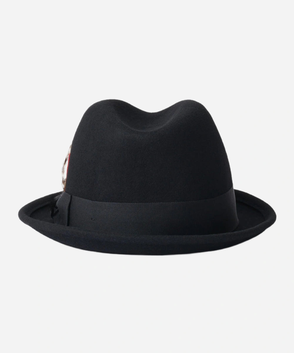 Stout Black Pork Pie Hat
